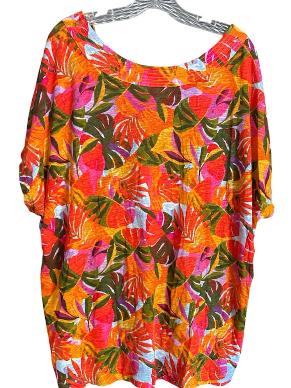 C&C CALIFORNIA Multicolor Tropical Button-Front Top - Picture 3 of 4